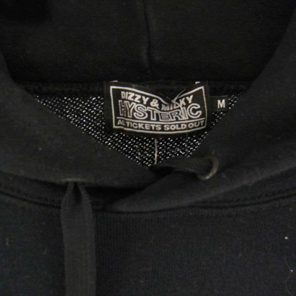HYSTERIC GLAMOUR ヒステリックグラマー 21AW 02213CF10 VIXEN GIRL ヴィクセンガール オーバーサイズ スウェット パーカー フーディ ブラック系 M【中古】