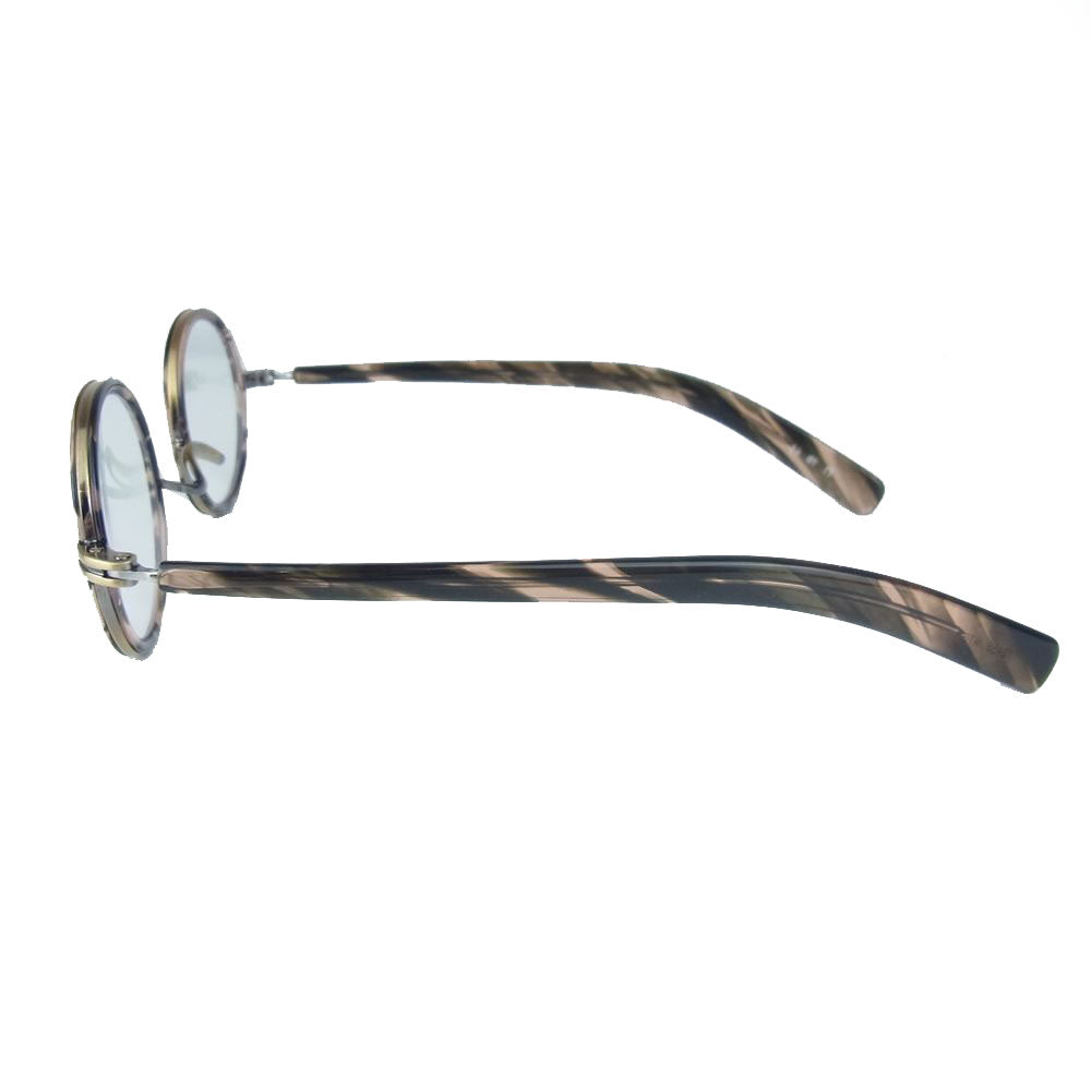 金子眼鏡 カネコオプティカル KANEKO OPTICAL T245S ATG 恒眸作 手造 セル巻きメタルフレーム アイウェア 眼鏡 ブラウン系【美品】【中古】 金子眼鏡 カネコオプティカル T245S ATG 恒眸作 手造 セル巻きメタル