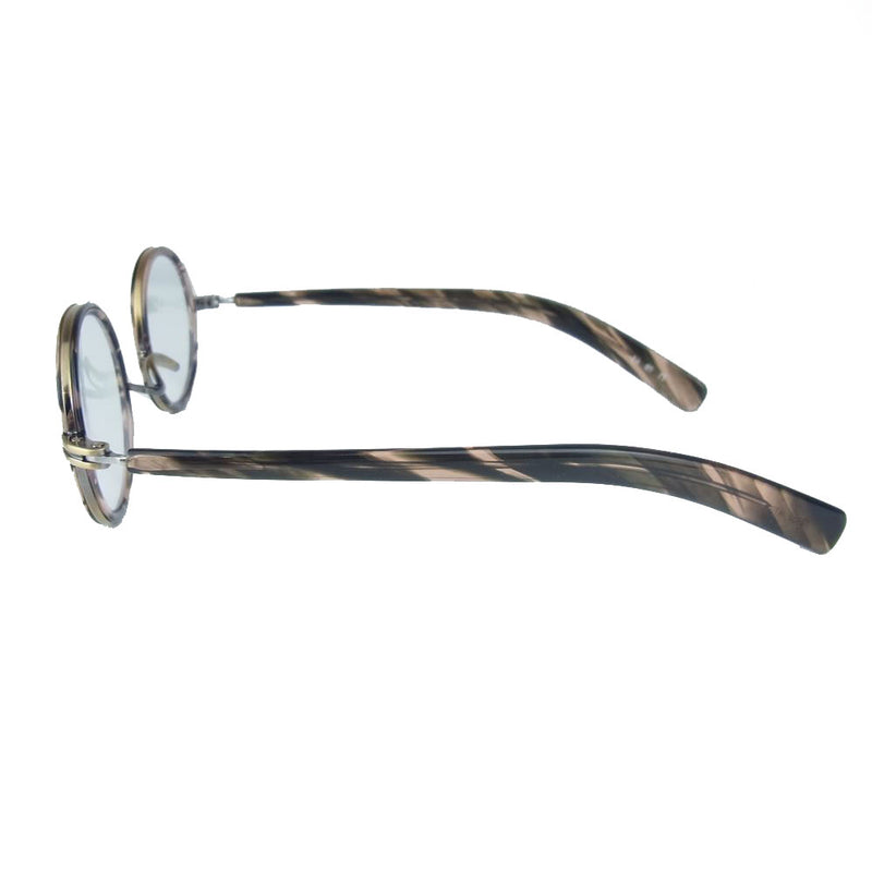 金子眼鏡 カネコオプティカル T245S ATG 恒眸作 手造 セル巻きメタルフレーム アイウェア 眼鏡 ブラウン系【美品】【中古】
