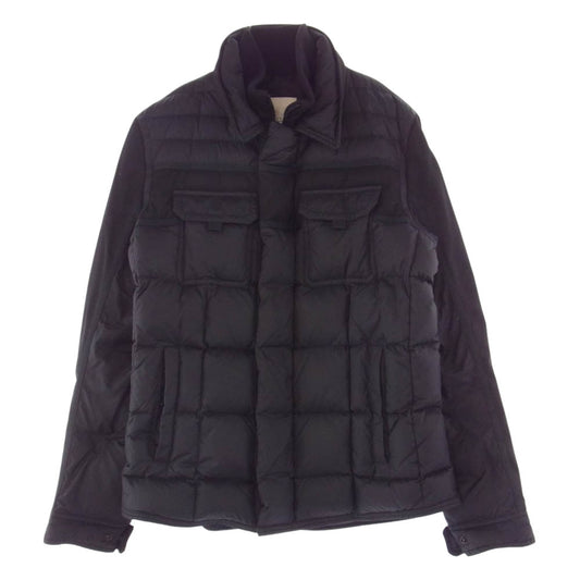 MONCLER モンクレール BLAIS ブレイス ウール 切替 ダウンジャケット ブラック系 4【中古】
