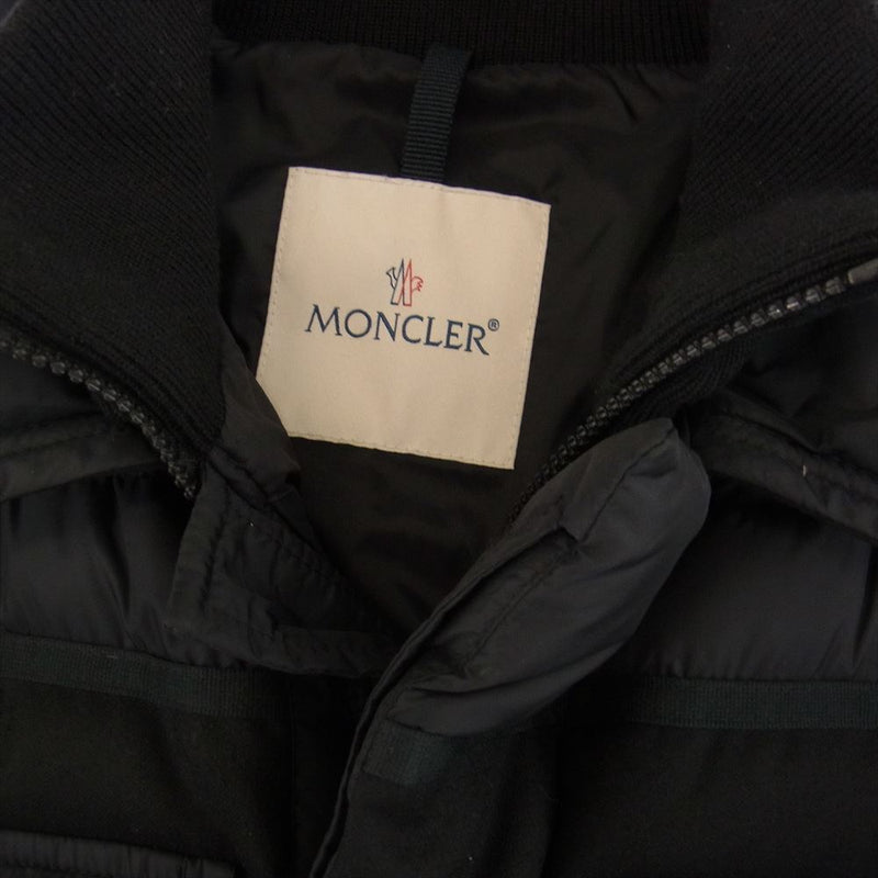 MONCLER モンクレール BLAIS ブレイス ウール 切替 ダウンジャケット ブラック系 4【中古】