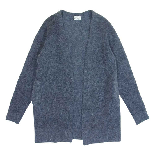ACNE STUDIOS アクネストゥディオズ アルパカウール ボタンレス ニット カーディガン グレー系 XXS【中古】
