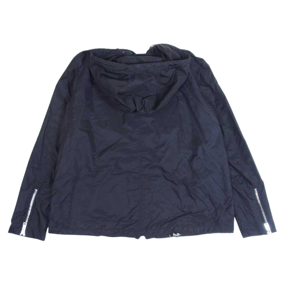 PRADA プラダ 29Z597 ダブルジップアップ ナイロン パーカ ジャケット ダークネイビー系 36【中古】