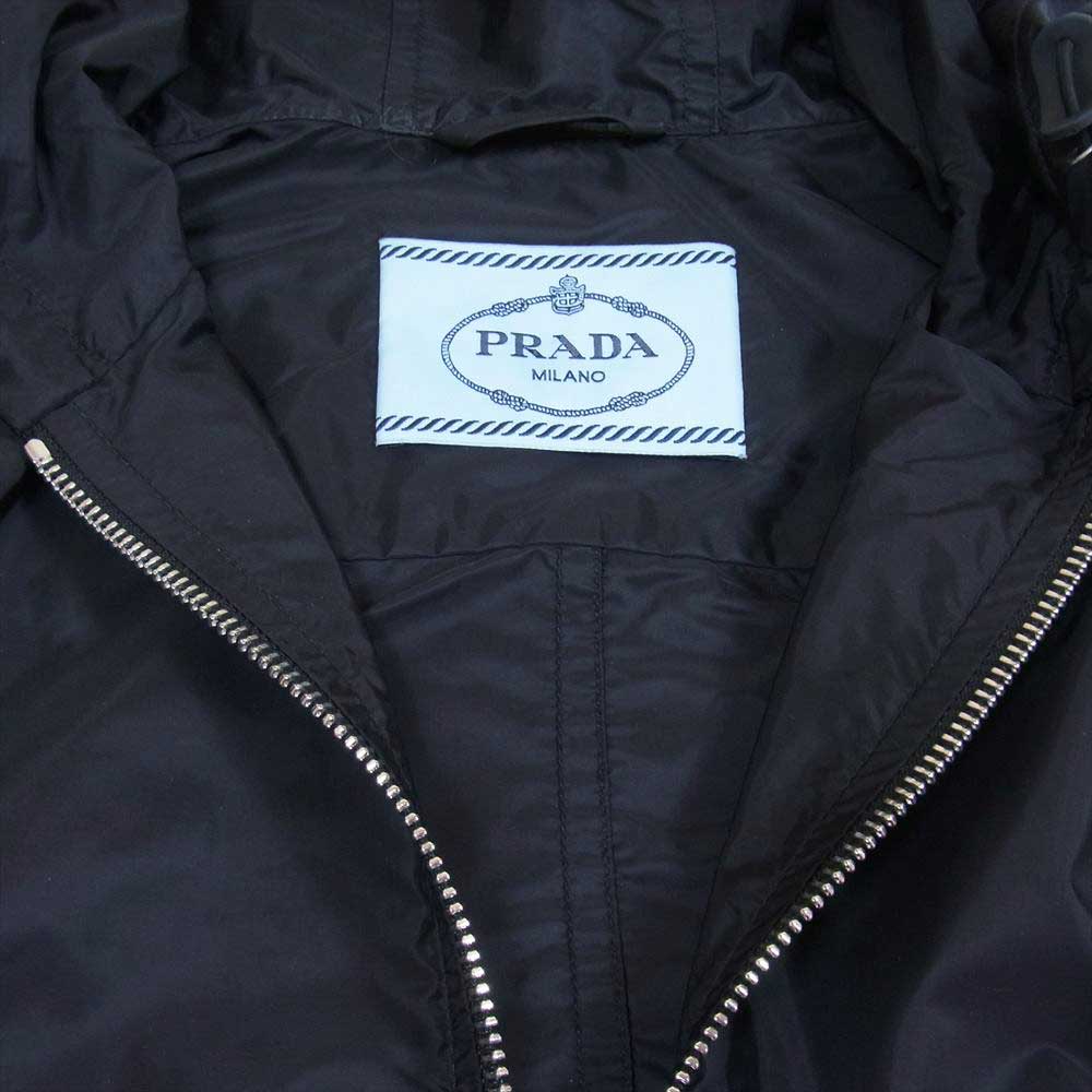 PRADA プラダ 29Z597 ダブルジップアップ ナイロン パーカ ジャケット ダークネイビー系 36【中古】