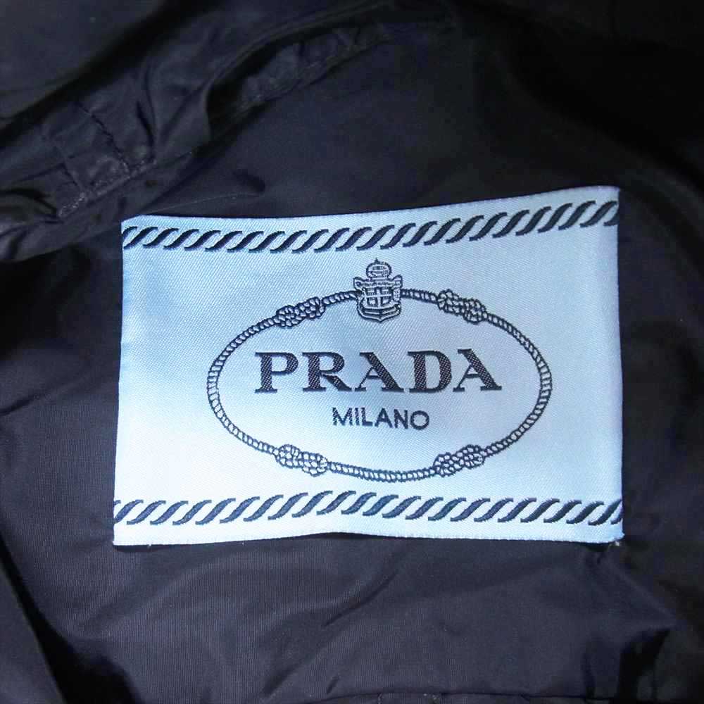 PRADA プラダ 29Z597 ダブルジップアップ ナイロン パーカ ジャケット ダークネイビー系 36【中古】