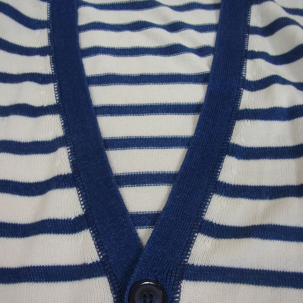 nonnative ノンネイティブ NN-K2107 AGENT CARDIGAN エージェント ボーダー カーディガン オフホワイト系 ネイビー系 1【中古】