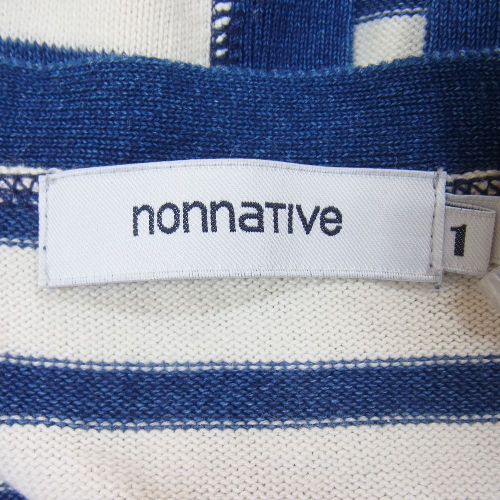 nonnative ノンネイティブ NN-K2107 AGENT CARDIGAN エージェント ボーダー カーディガン オフホワイト系 ネイビー系 1【中古】