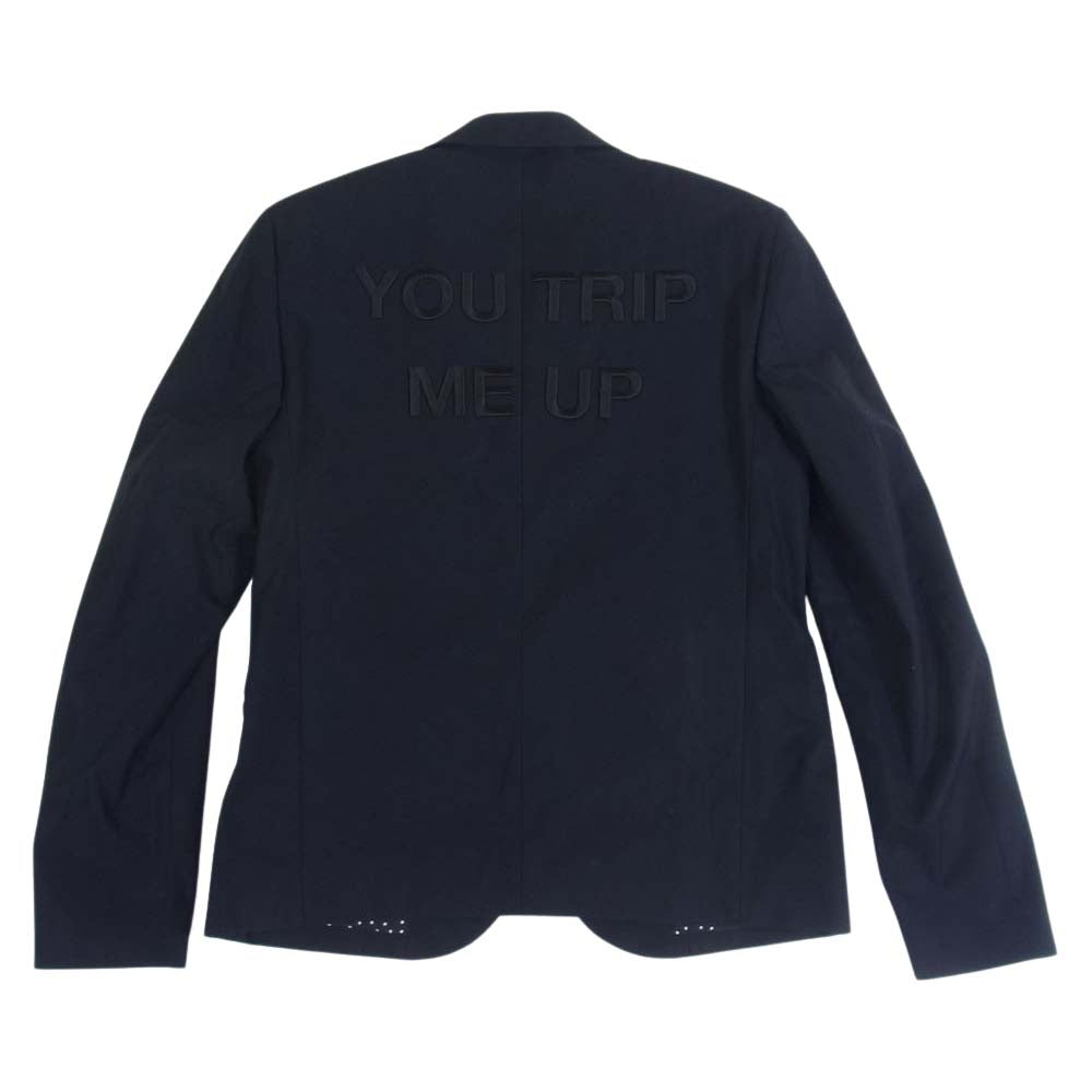 UNDERCOVER アンダーカバー M4102 UNDERCOVERISM アンダーカバイズム YOU TRIP ME UP バック刺繍 テーラード ジャケット ブラック系 3【中古】