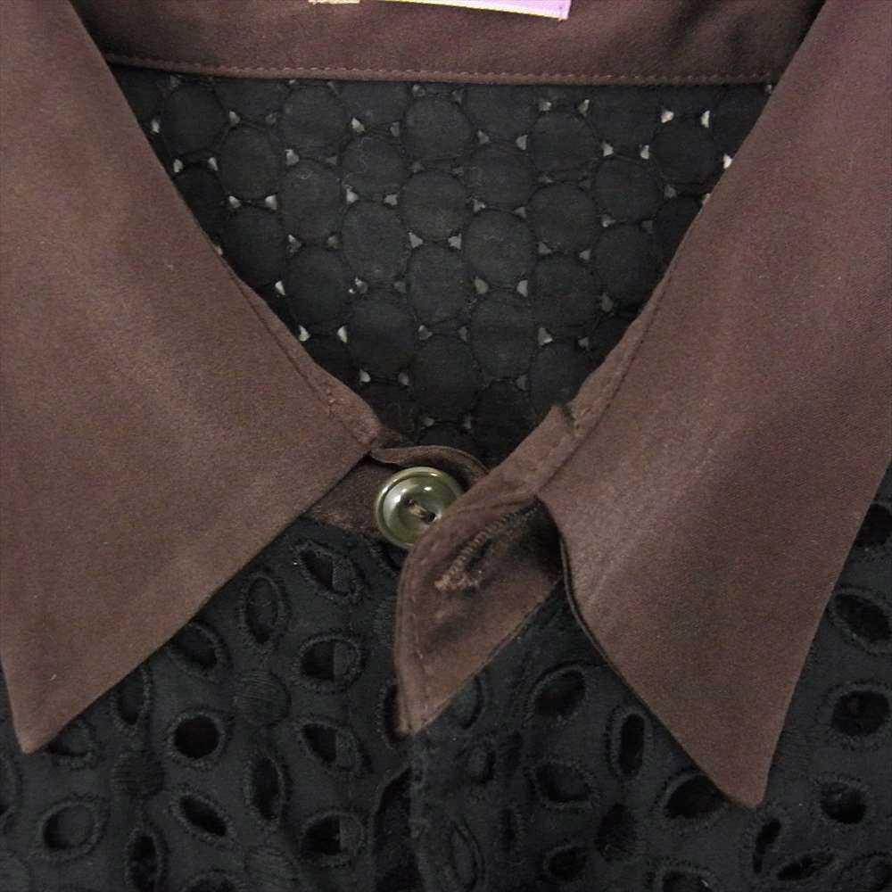 スーアンダーカバー SUU1401 総レース 切替 シャツ ブラウス ブラック系 1【中古】