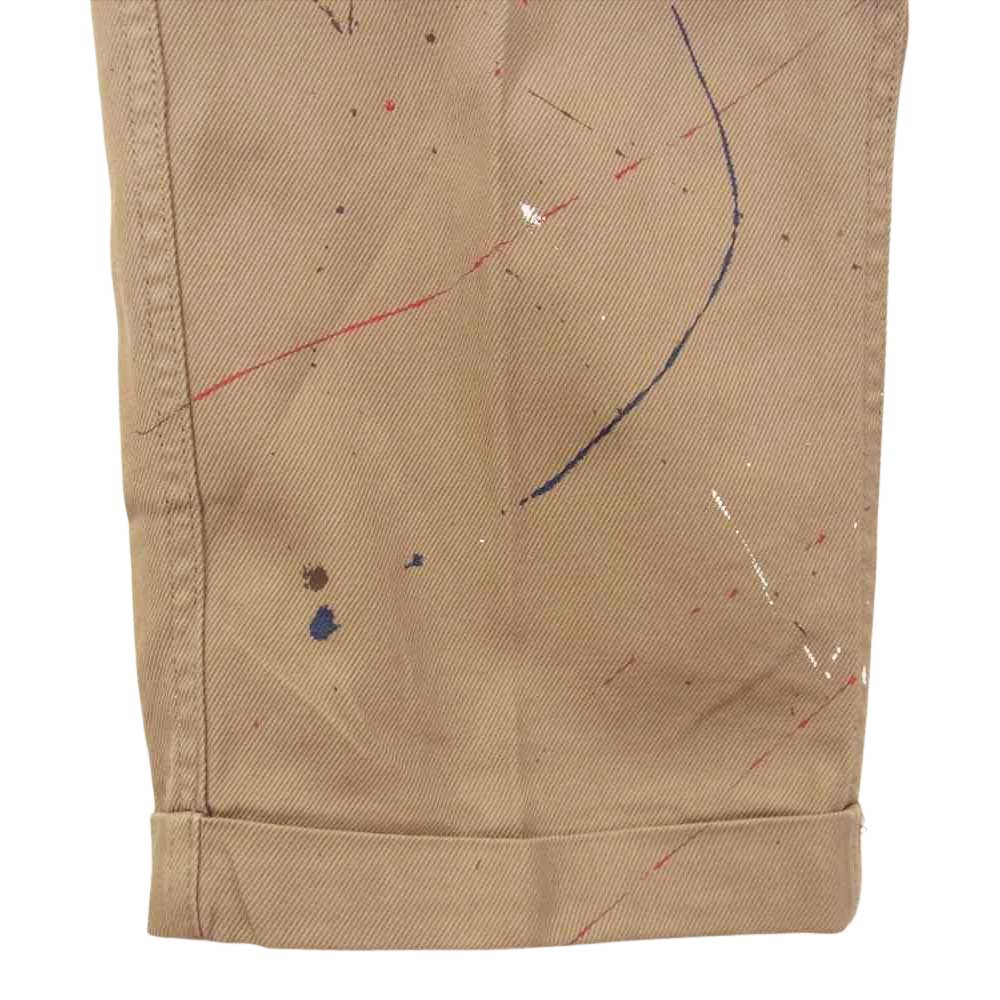 VISVIM ビズビム 20AW  0220905008005 CAMUS BRACES PANTS WD ペンキ加工 サスペンダー パンツ ブラウン系 2【中古】