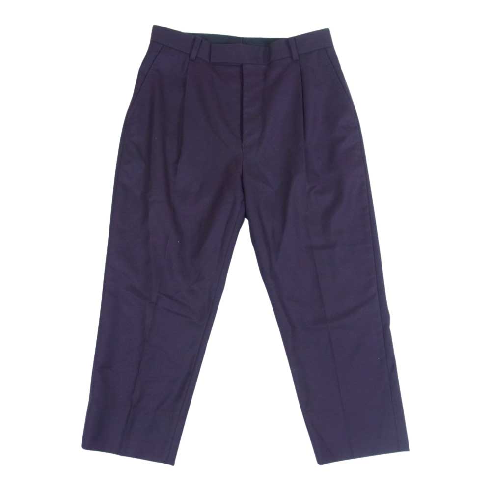 WACKO MARIA ワコマリア PLEATED TROUSERS スラックス パンツ パープル系 S【中古】