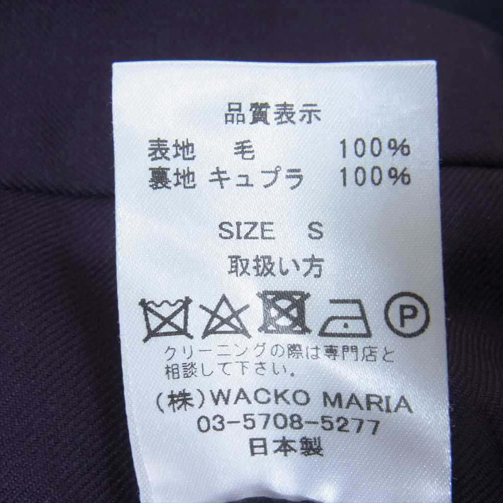 WACKO MARIA ワコマリア PLEATED TROUSERS スラックス パンツ パープル系 S【中古】