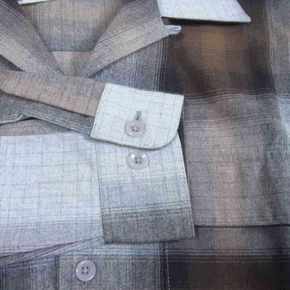 RADIALL ラディアル 22AW  RAD-22AW-SH004 Fisher OPEN COLLARED SHIRT L/S フィッシャー オープンカラー 長袖 シャツ ブラウン系 S【美品】【中古】