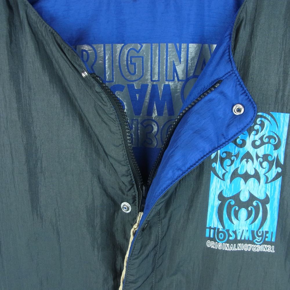 TENDERLOIN テンダーロイン 20AW DABO IMAGE JKT ノーカラー ナイロン ジャケット 日本製 グレー系 ブルー系 S【美品】【中古】