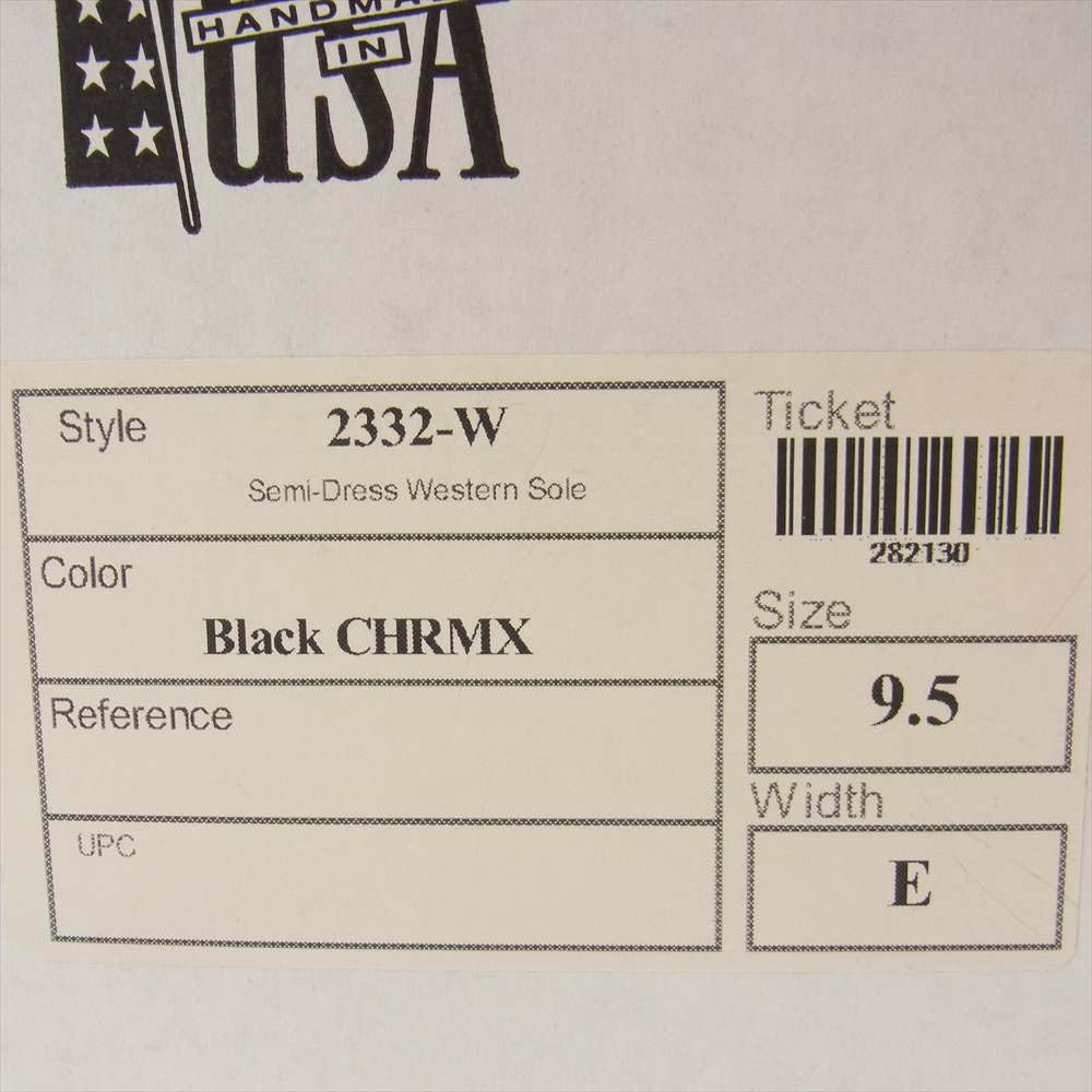 WHITE'S BOOTS ホワイツブーツ 2332-W SEMI DRESS ホーウィン クロムエクセル セミドレス レースアップ ワーク ブーツ ブラック系 US9.5【中古】
