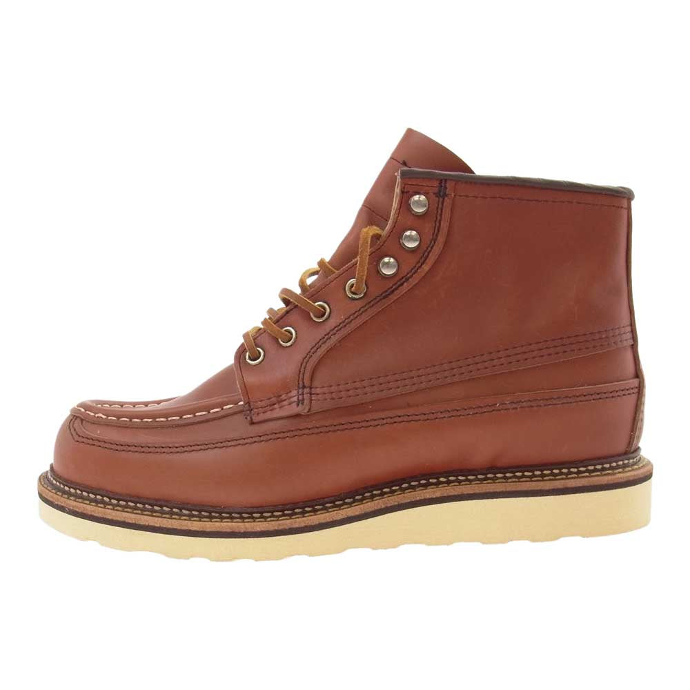 RED WING レッドウィング 9851 犬タグ カヌー モック オロラセット ポーテージ ワーク ブーツ ブラウン系 28cm【極上美品】【中古】