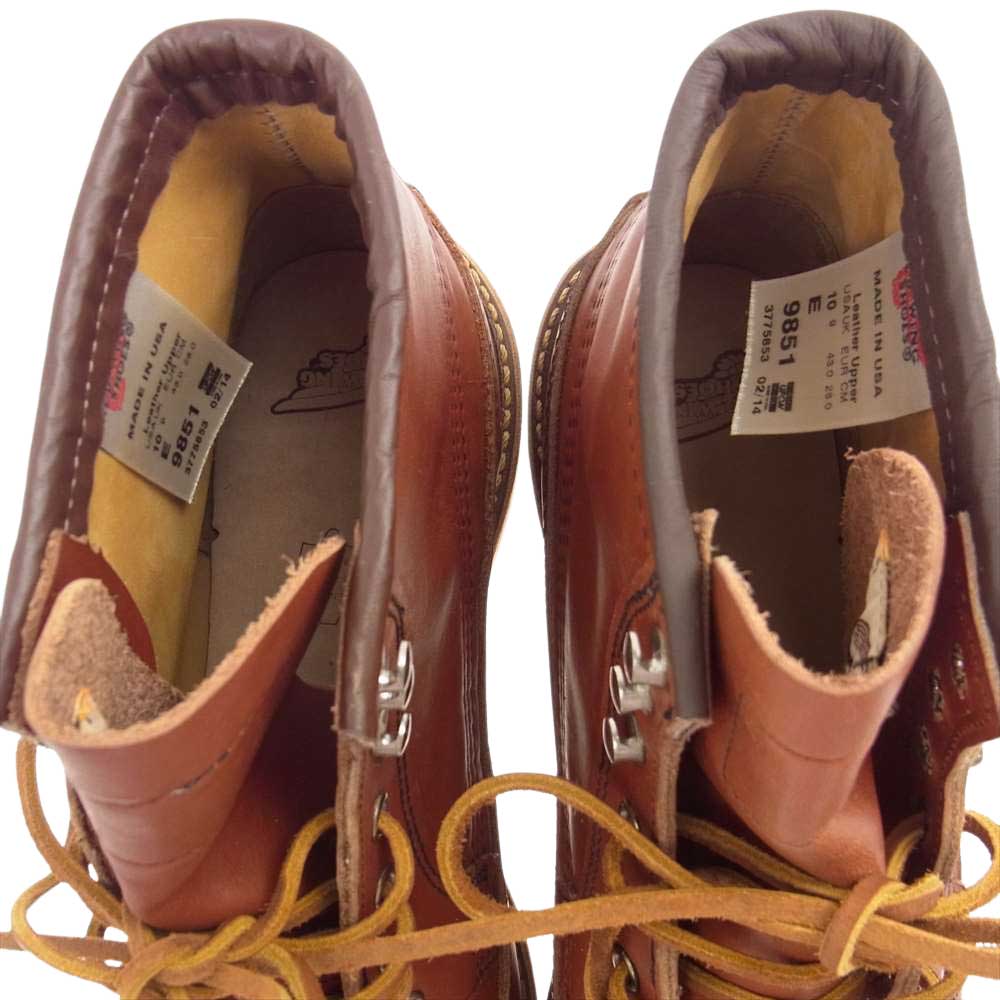 RED WING レッドウィング 9851 犬タグ カヌー モック オロラセット ポーテージ ワーク ブーツ ブラウン系 28cm【極上美品】【中古】