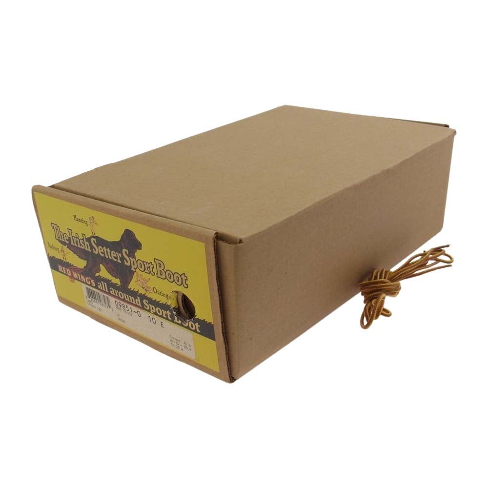 RED WING レッドウィング 9851 犬タグ カヌー モック オロラセット ポーテージ ワーク ブーツ ブラウン系 28cm【極上美品】【中古】