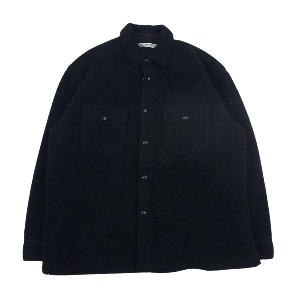 COOTIE クーティー パイル フリース シャツ ブラック系 XL【中古】
