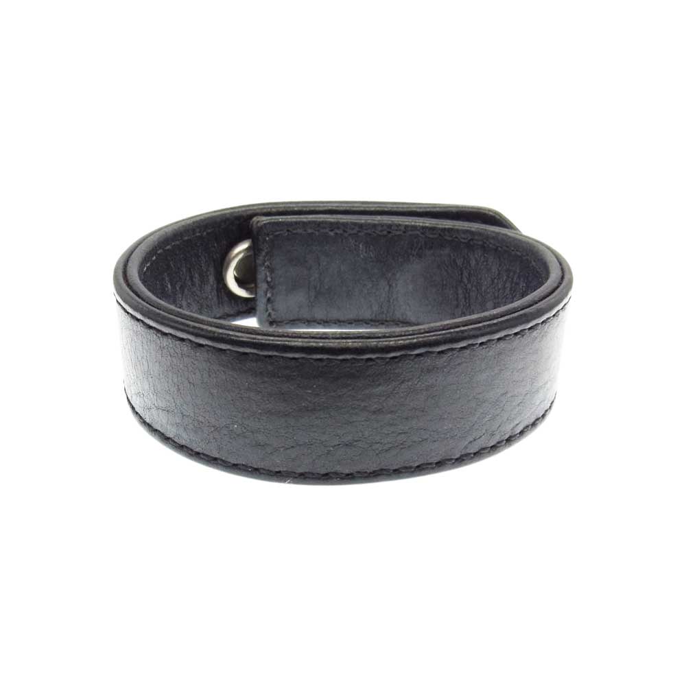 CHROME HEARTS クロムハーツ（原本無） 3BTN 2SNP ハート スナップボタン ブレスレット ブラック系 シルバー系【中古】