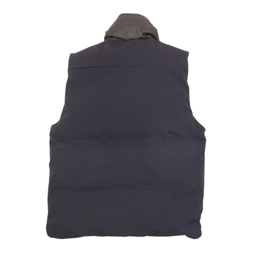 CANADA GOOSE カナダグース 3434JML R 国内正規品 グリフィンタグ BEAUTY&YOUTH 別注 MONTREAL VEST レザー切替 モントリオール ダウンベスト ネイビー系 L/G【中古】