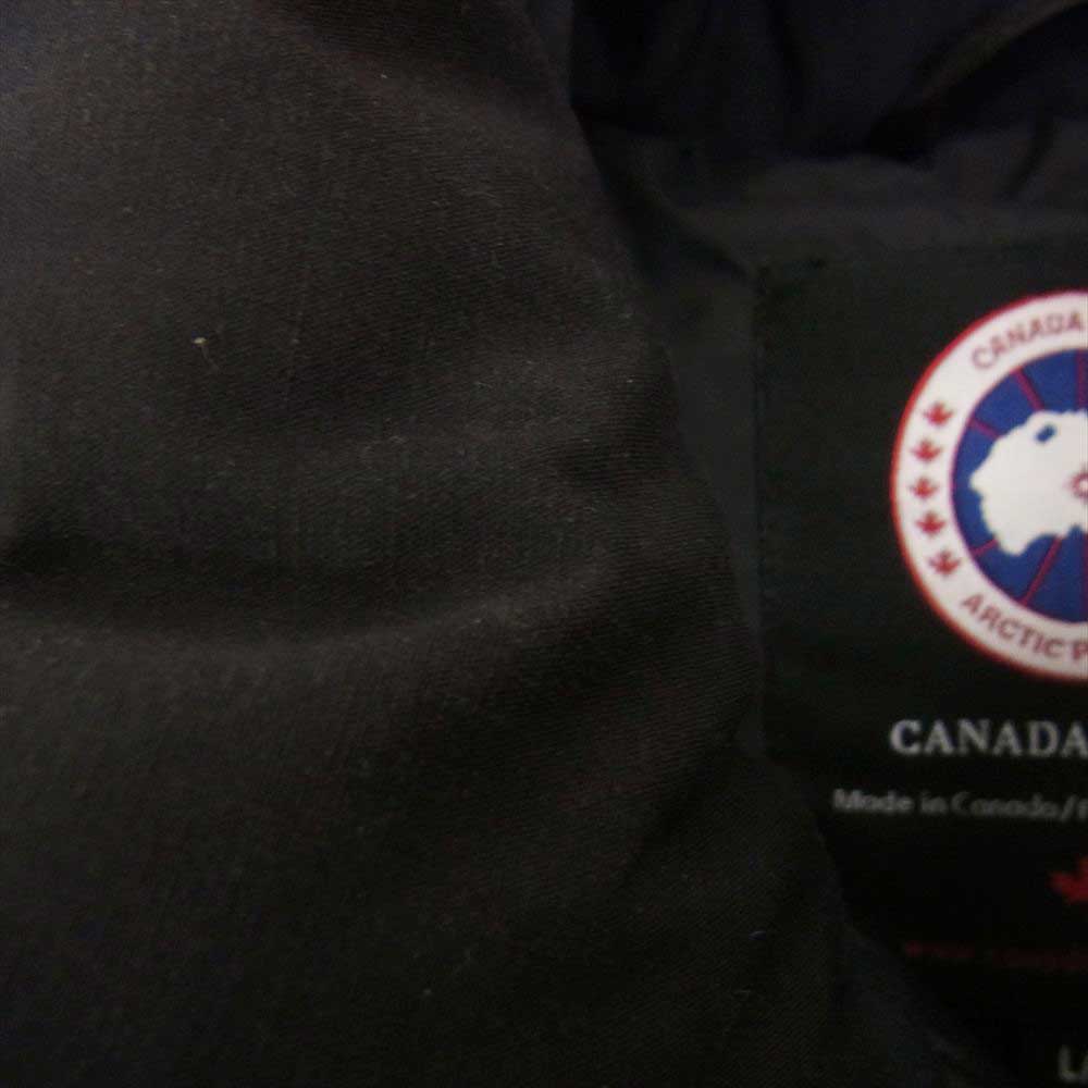 CANADA GOOSE カナダグース 3434JML R 国内正規品 グリフィンタグ BEAUTY&YOUTH 別注 MONTREAL VEST レザー切替 モントリオール ダウンベスト ネイビー系 L/G【中古】