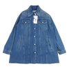 MAISON MARGIELA メゾンマルジェラ MM6 エムエムシックス 19SS S52AM0102 ハイライトマーカー加工 オーバーサイズ デニムジャケット インディゴブルー系 38【中古】