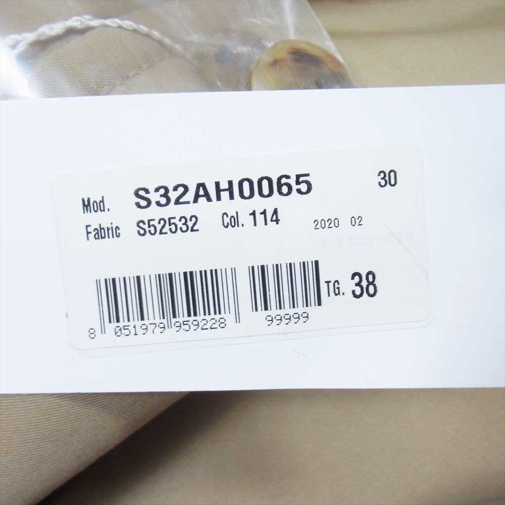 MAISON MARGIELA メゾンマルジェラ MM6 エムエムシックス 20AW S32AH0065 コットンギャバジン ベルテッド トレンチコート ベージュ系 38【新古品】【未使用】【中古】