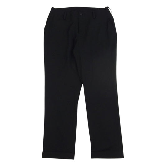 Yohji Yamamoto ヨウジヤマモト FD-P12-100 ウールギャバジン イージー スラックス パンツ ブラック系 2【中古】