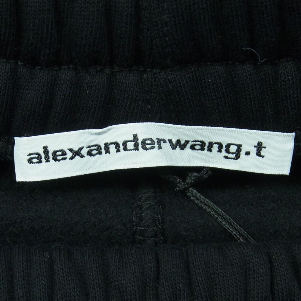 Alexander Wang アレキサンダーワン ロゴ プリント スウェット パンツ ポルトガル製 ブラック系 S【極上美品】【中古】