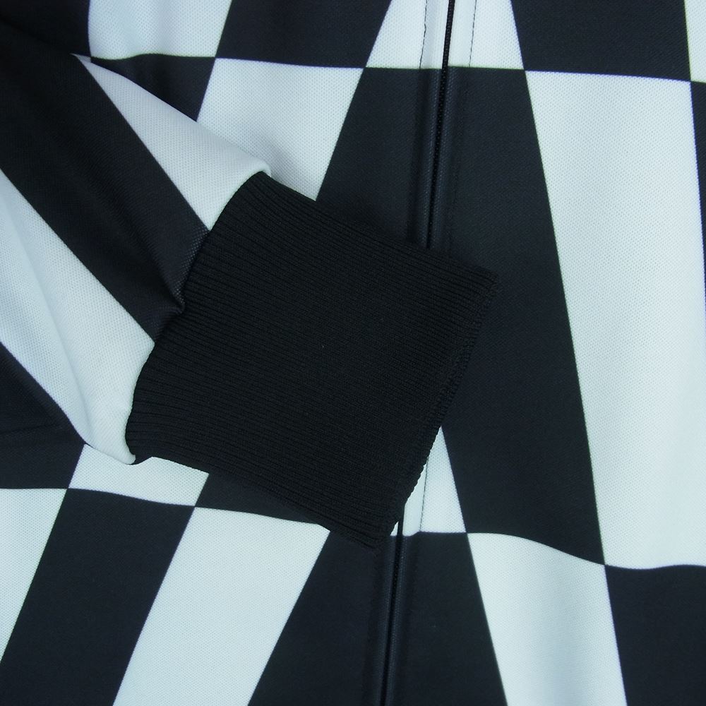 VALENTINO ヴァレンティノ 22AW WV0MF19Q7WU Optical Print Track Jacket トラック ジャケット ブラック系 ホワイト系 XS【美品】【中古】
