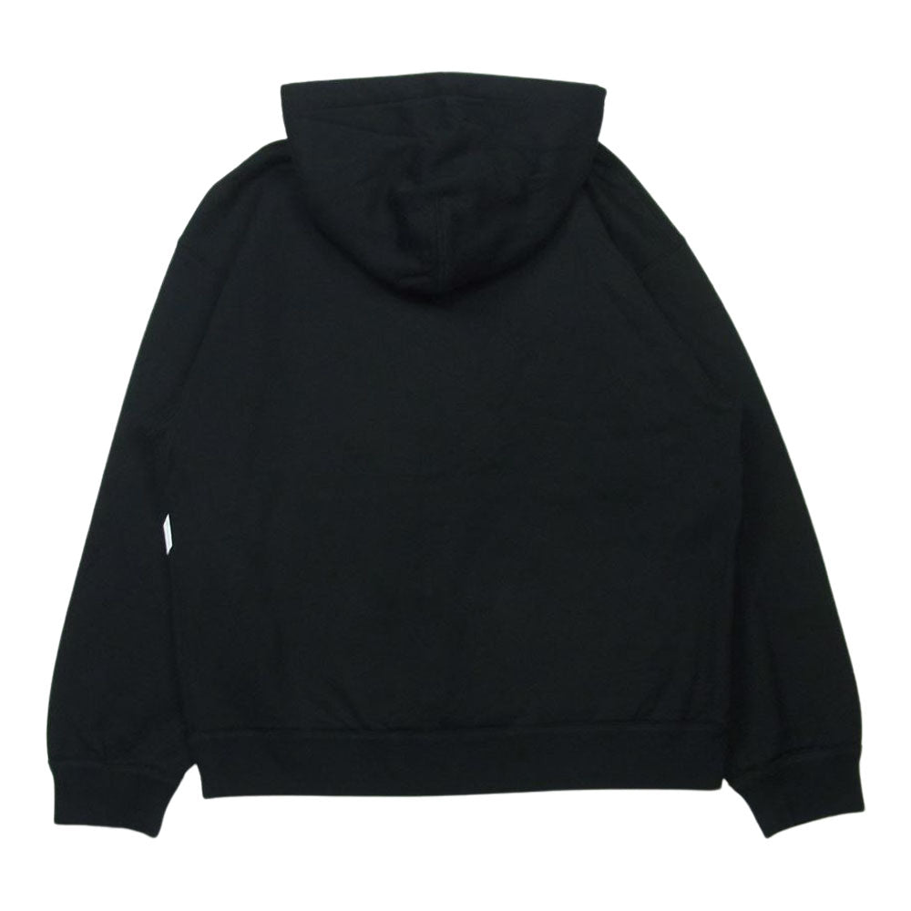 VALENTINO ヴァレンティノ 21AW VV3MF15P73S Vロゴ プルオーバー パーカー コットン イタリア製 ブラック系 S【美品】【中古】