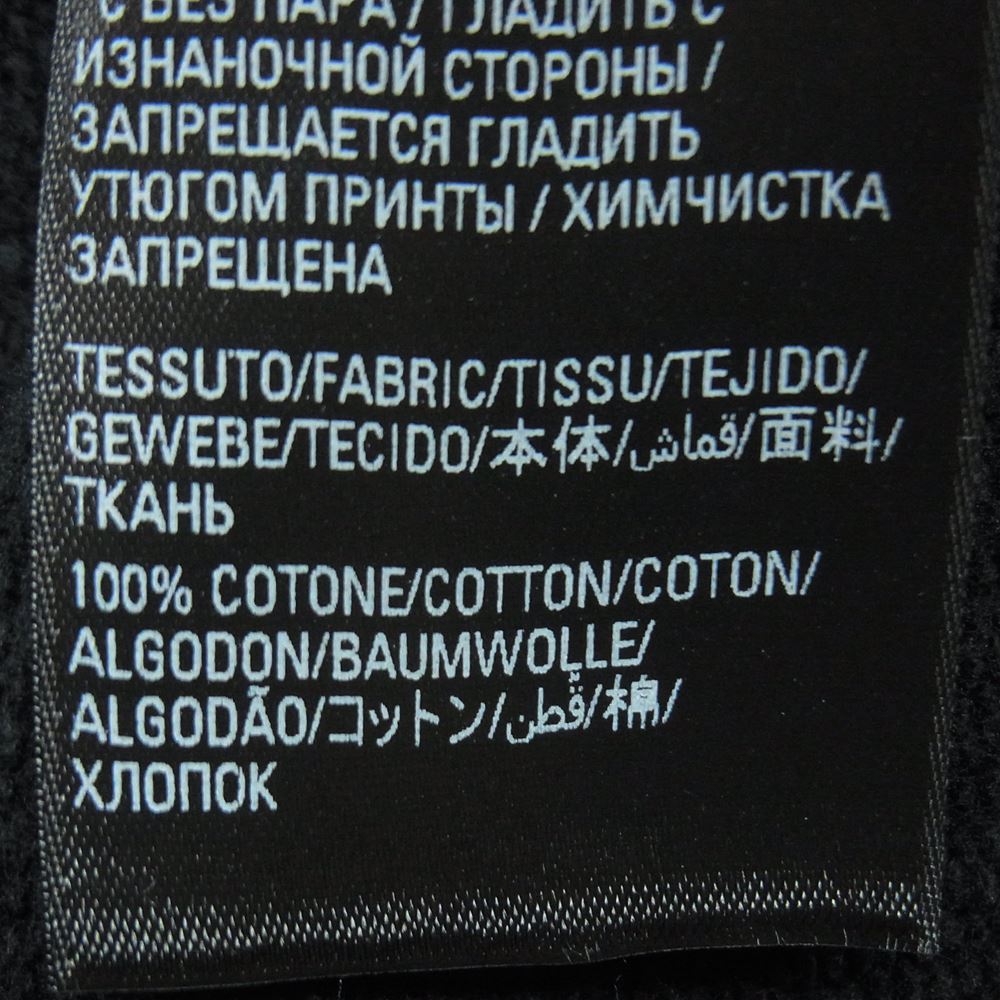 BALENCIAGA バレンシアガ 22AW 674986 TMVB5 WIDE FIT HOODIE ダメージ加工 ロゴ フーディー パーカー ブラック系 L【美品】【中古】
