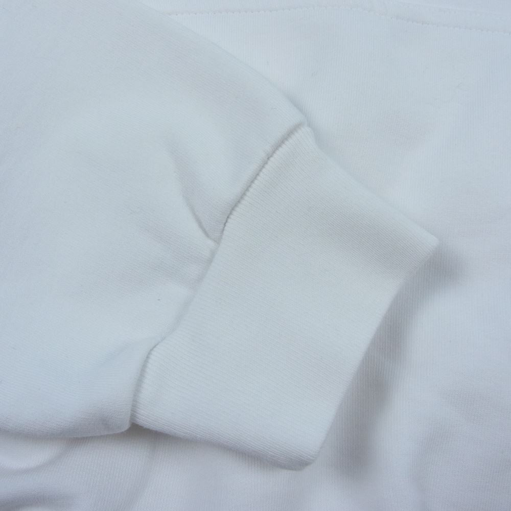 BALENCIAGA バレンシアガ 22AW 875003 TLVL8  PARIS パリ ロゴ刺繍  パーカー ホワイト系 L【中古】