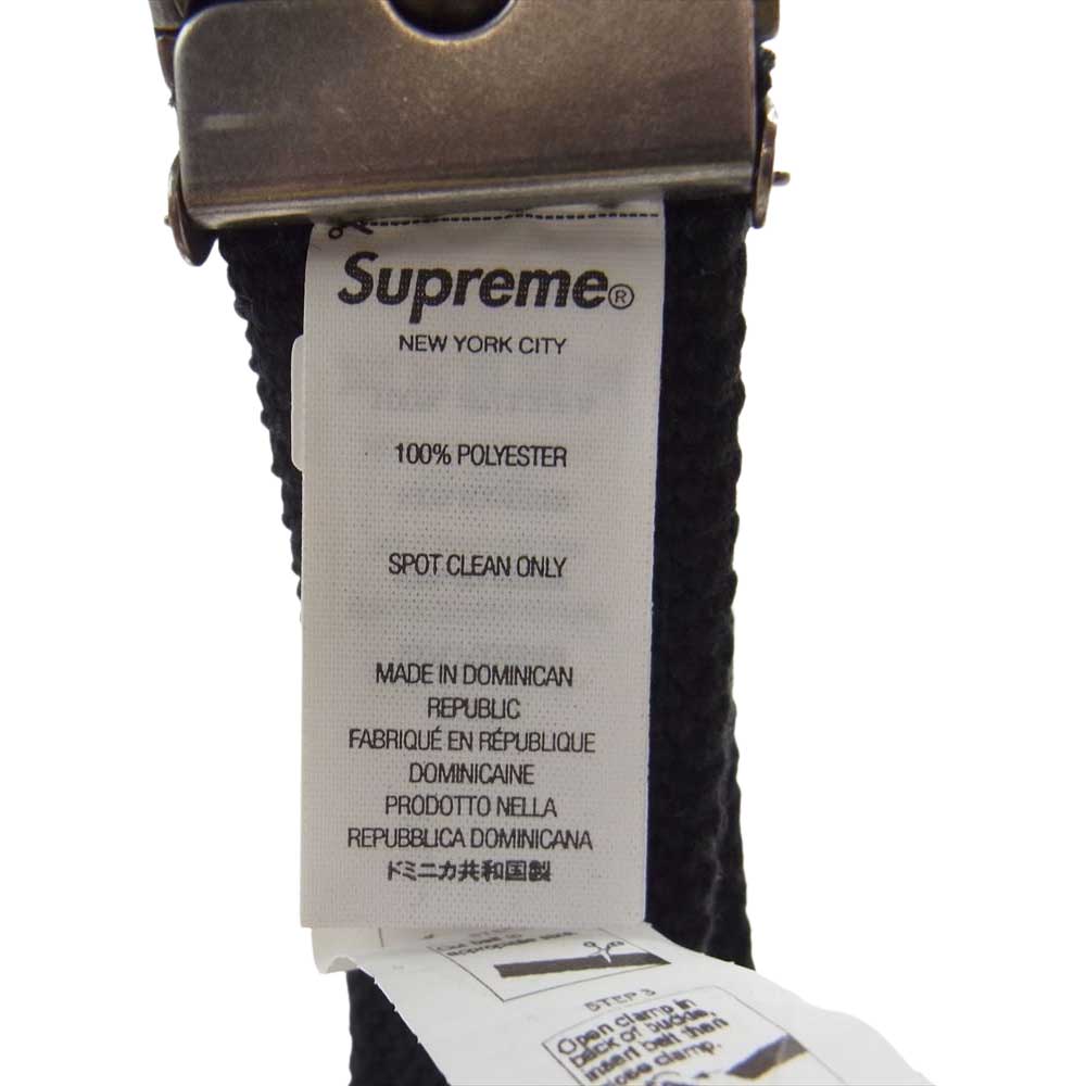 Supreme シュプリーム 22SS Dickies ディッキーズ Stripe Webbing Belt ベルト  ブラック系【美品】【中古】