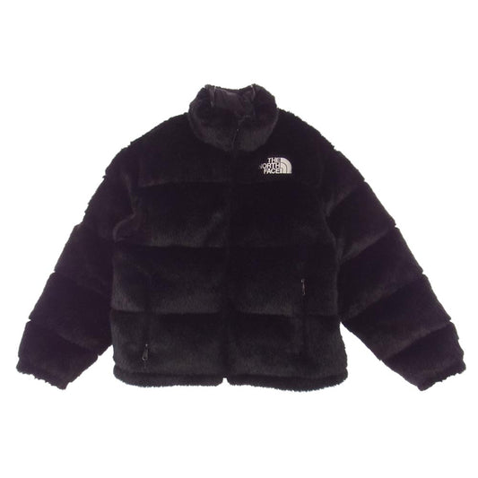 Supreme シュプリーム 20aw ×The North Face Faux Fur Nuptse Jacket ノースフェイス フェイクファー ヌプシ ジャケット ブラック系 M【中古】
