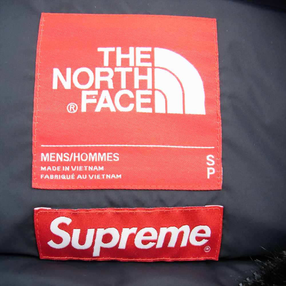 Supreme シュプリーム 20aw ×The North Face Faux Fur Nuptse Jacket ノースフェイス フェイクファー ヌプシ ジャケット ブラック系 M【中古】