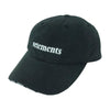 VETEMENTS ヴェトモン Reebok リーボック BB キャップ 帽子 コットン 中国製 ブラック系【中古】