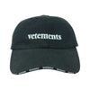 VETEMENTS ヴェトモン Reebok リーボック BB キャップ 帽子 コットン 中国製 ブラック系【中古】