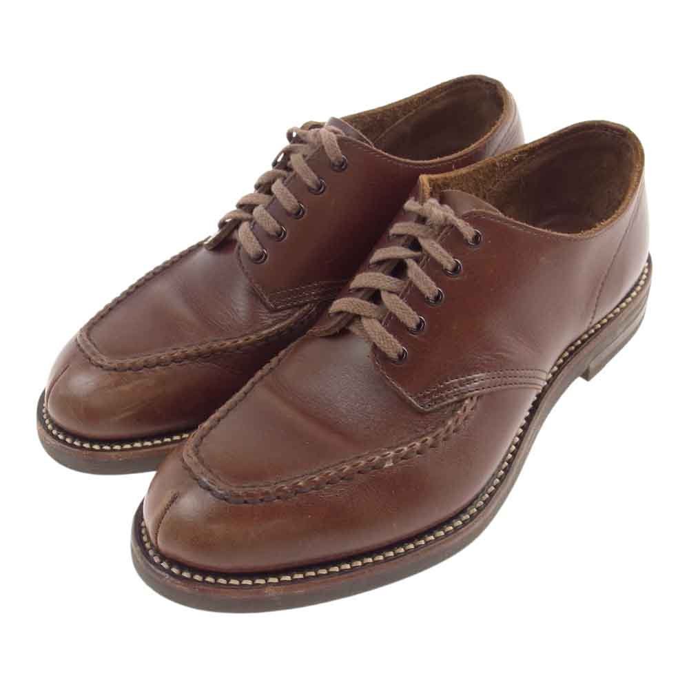 CUSHMAN クッシュマン 40’S Uチップモカシン シューズ ブラウン系 25.5cm/UK7.5【中古】