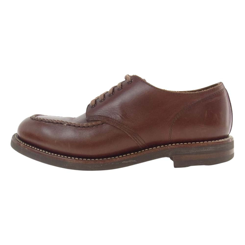 CUSHMAN クッシュマン 40’S Uチップモカシン シューズ ブラウン系 25.5cm/UK7.5【中古】