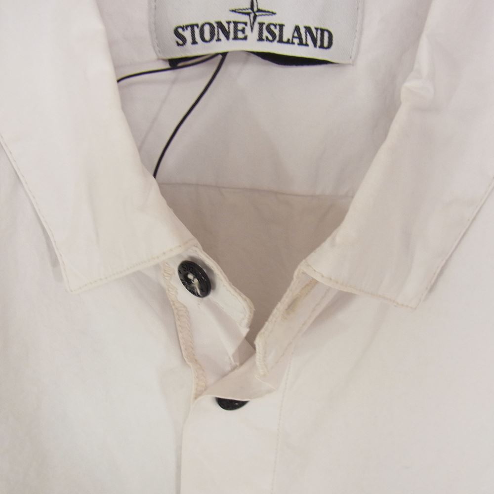 STONE ISLAND ストーンアイランド 19SS 701510562 4ポケット ボタン 長袖 シャツ ホワイト系 M【中古】