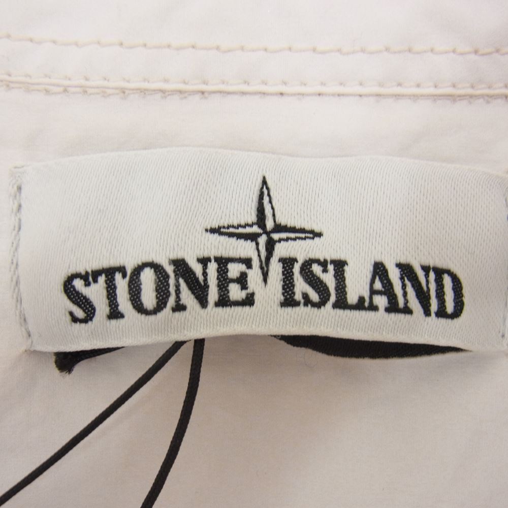 STONE ISLAND ストーンアイランド 19SS 701510562 4ポケット ボタン 長袖 シャツ ホワイト系 M【中古】