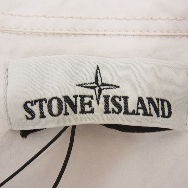 STONE ISLAND ストーンアイランド 19SS 701510562 4ポケット ボタン 長袖 シャツ ホワイト系 M