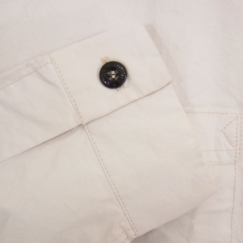 STONE ISLAND ストーンアイランド 19SS 701510562 4ポケット ボタン 長袖 シャツ ホワイト系 M【中古】