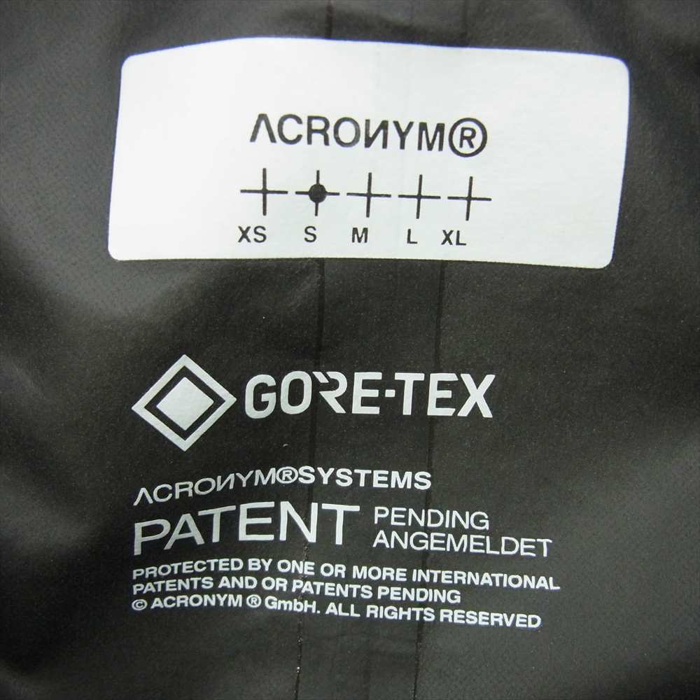 アクロニウム 21SS J1A-GTPL  2L GORE-TEX PACLITE PLUS INTEROPS JACKET ゴアテックス ジャケット ブラック系 S【中古】