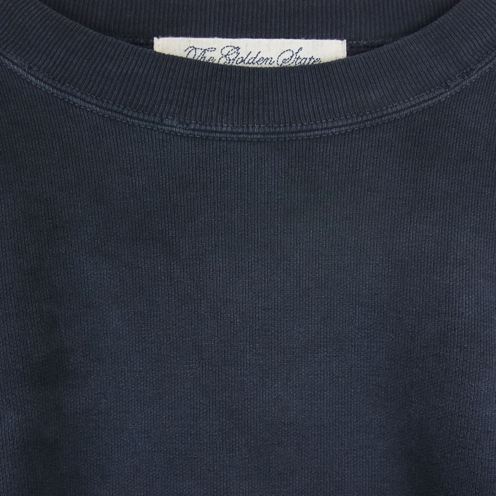 REMI RELIEF レミレリーフ 加工 BIGサイズ ビッグ クルー スウェット ブラック系 M【中古】