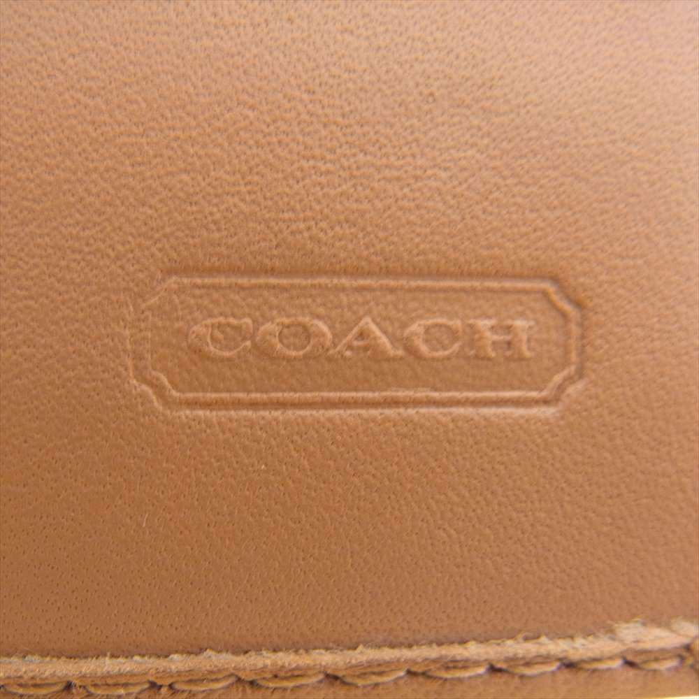 COACH コーチ F41525 シグネチャー 二つ折り ロングウォレット 長財布 ブラウン系【新古品】【未使用】【中古】