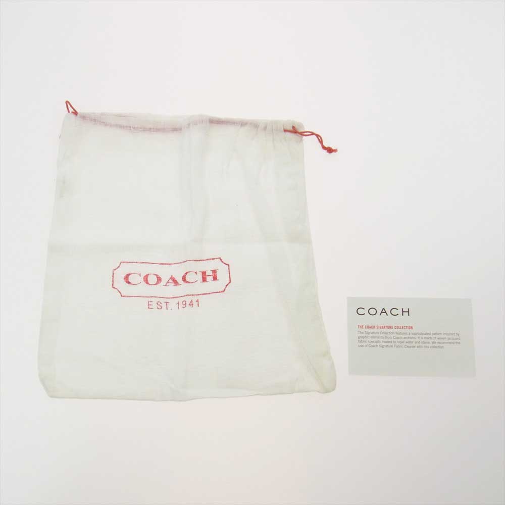 COACH コーチ F41525 シグネチャー 二つ折り ロングウォレット 長財布 ブラウン系【新古品】【未使用】【中古】