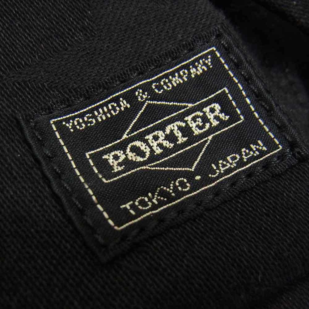 PORTER ポーター STATES DRAWSTRING BAG ショルダー バック ブラック系【中古】